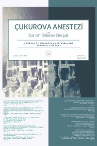 Journal of Cukurova Anesthesia and Surgical Sciences